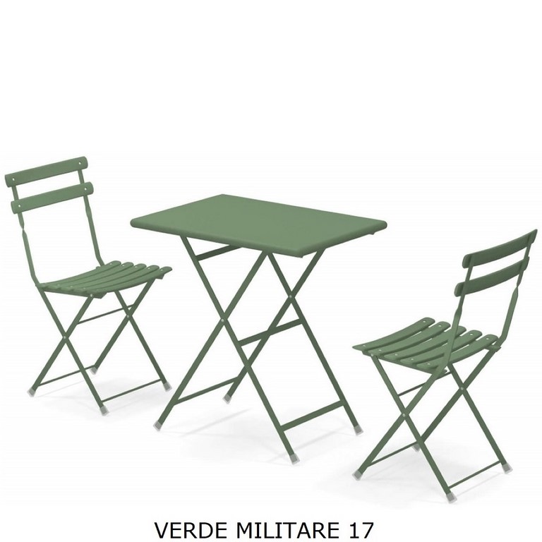 Set Arc en Ciel EMU Tavolo 50 x 70 + 2 Sedie