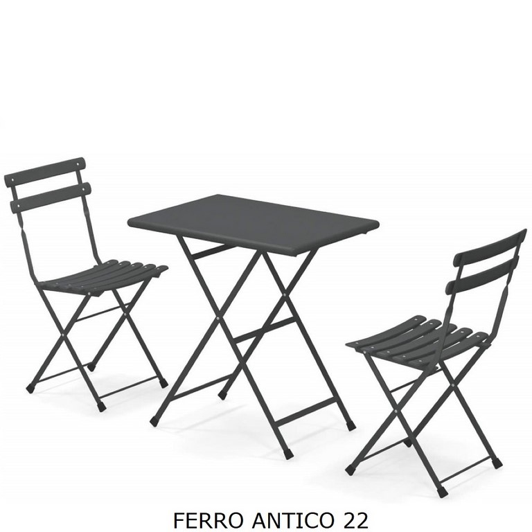 Set Arc en Ciel EMU Tavolo 50 x 70 + 2 Sedie