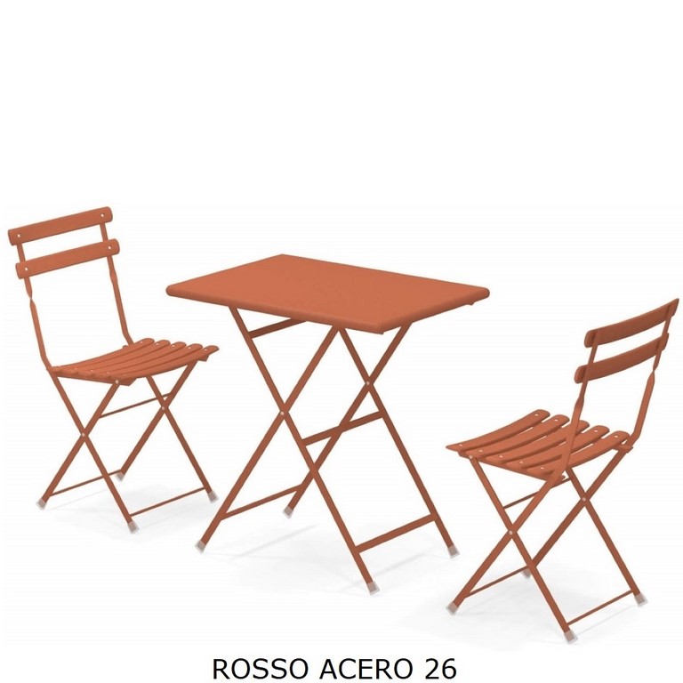 Set Arc en Ciel EMU Tavolo 50 x 70 + 2 Sedie