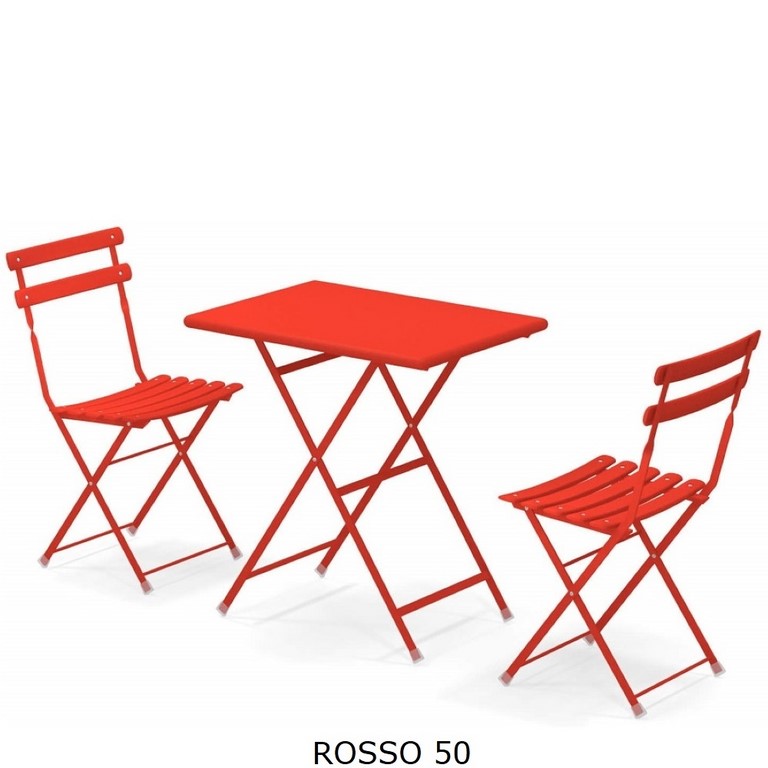 Set Arc en Ciel EMU Tavolo 50 x 70 + 2 Sedie
