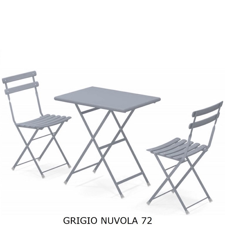 Set Arc en Ciel EMU Tavolo 50 x 70 + 2 Sedie