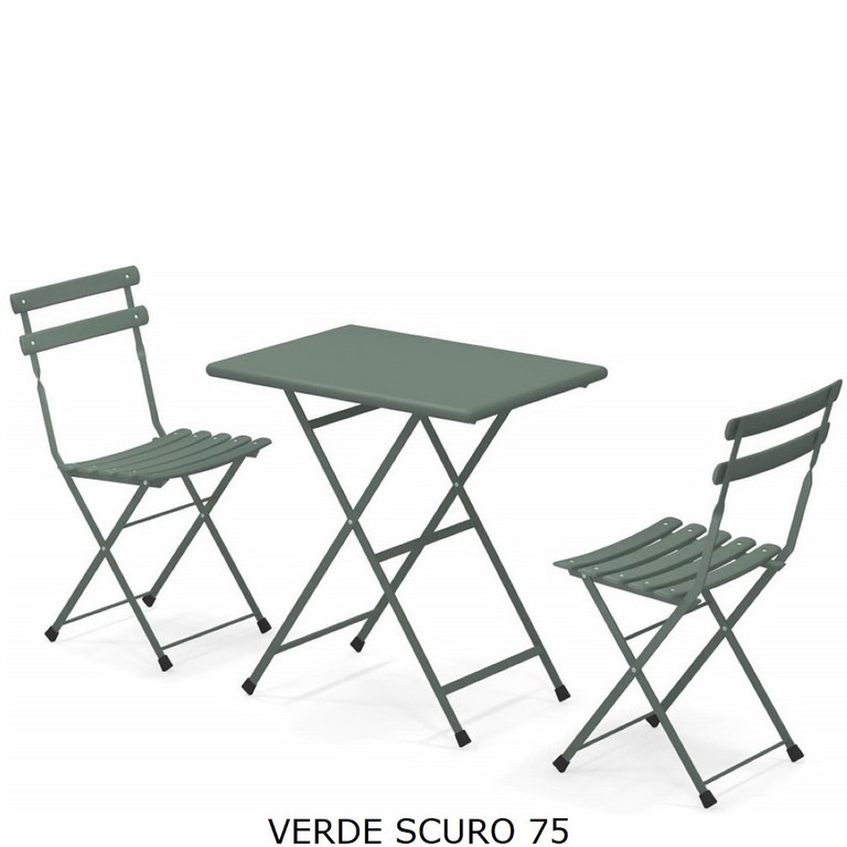 Set Arc en Ciel EMU Tavolo 50 x 70 + 2 Sedie