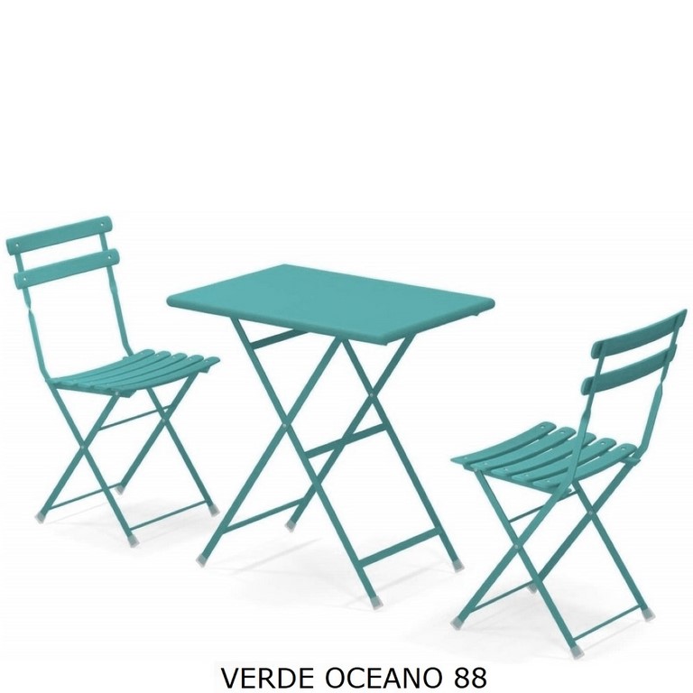 Set Arc en Ciel EMU Tavolo 50 x 70 + 2 Sedie