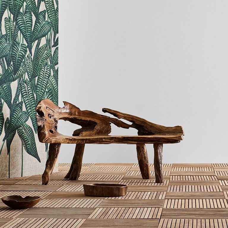 Centro tavola in teak