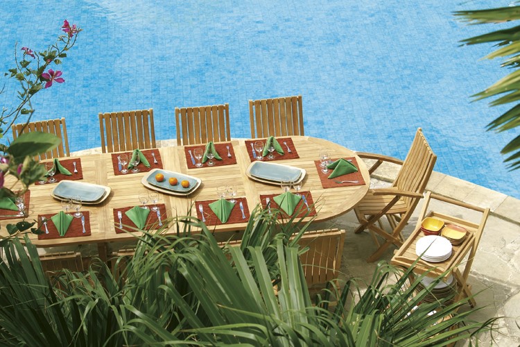 Tavolo Teak Olimpo Allungabile Giardino di Legno