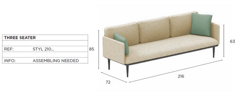 Modulo Base 72x72 Styletto Lounge Royal Botania