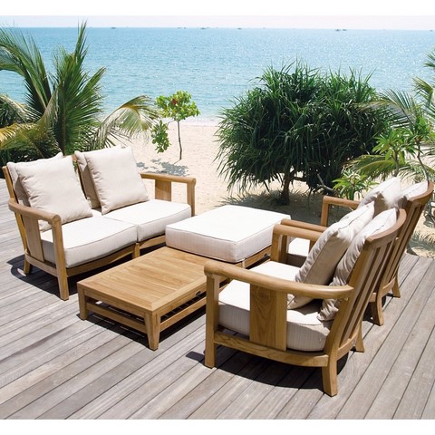 Salotto in teak Saint Laurent il giardino di legno