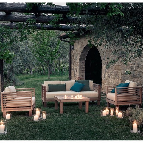 Salotto Saint Tropez in teak il giardino di legno