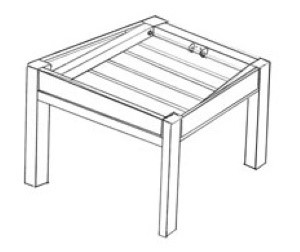 Pergola ombreggiante semplice Gaia